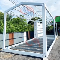 Structure en acier galvanisé, maison modulaire détachable, design moderne respirant, structure robuste et pliable pour la construction de maisons