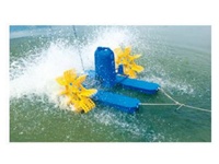Machine d'aquaculture de piscine d'eau 1HP 0.75KW Aérateur de roue à palettes pour étang à poissons et crevettes élevage de crevettes augmentant l'oxygène