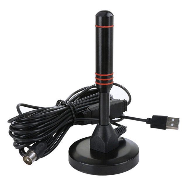 Indoor Portable DVB T DTMB TV UHF VHF Antenna For ATSC Television PCI/USB TV Tuner With Magnetic Base