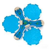 Parc aquatique gonflable tropical en PVC de qualité commerciale DST, 3 piscines, capacité supérieure à 500 kg, plus de 10 passagers, couleurs personnalisées, logo, resorts de luxe