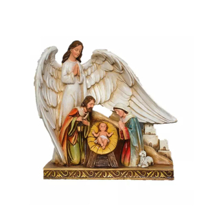 โรงงานราคาโดยตรงงานฝีมือเรซินไอคอนครอบครัวศักดิ์สิทธิ์ทำมือครอบครัวศักดิ์สิทธิ์ทางศาสนา - Product Image 5