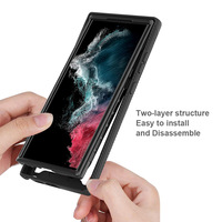 Coque de téléphone antichoc avec pare-chocs pour Samsung Galaxy A22 A52 S22 S23 Plus A17, cadre TPU+PC, design sportif, protection transparente