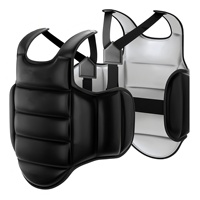 Protège-poitrine unisexe épaissi pour le karaté et le sanda, idéal pour l'entraînement de taekwondo et de boxe, équipement de protection souple et élastique à double face