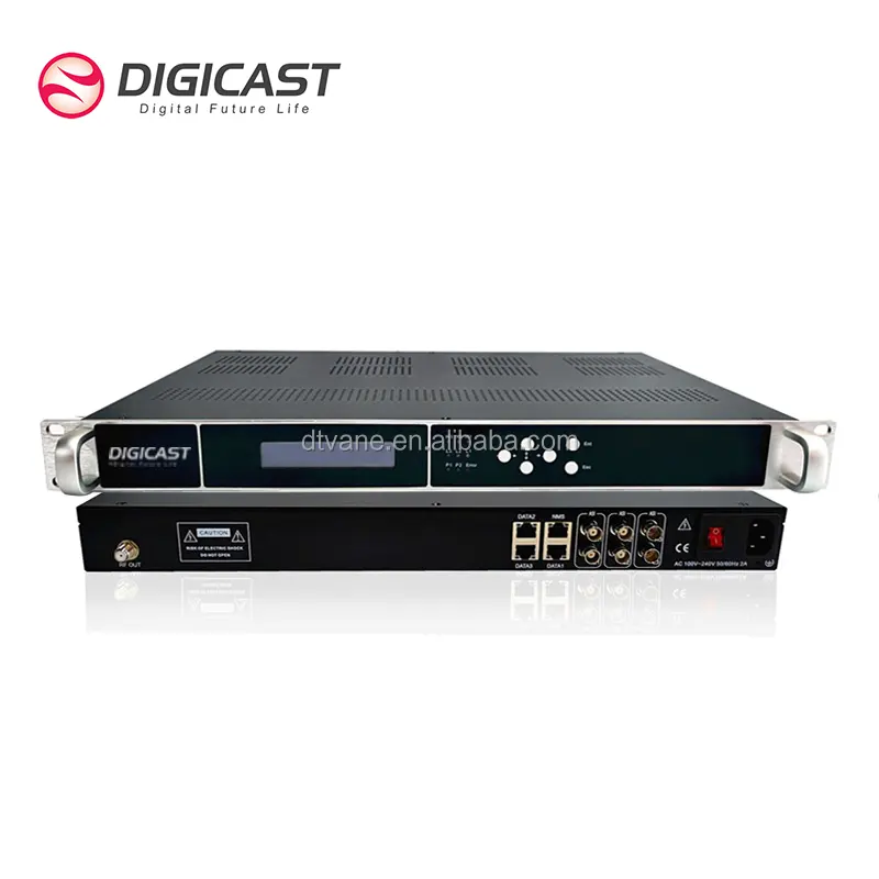 IP เป็น ISDB-T Modulator 16 Carrier ออก CATV ดิจิตอลโมดูเลเตอร์ IP ISDBT 16 ผู้ให้บริการ