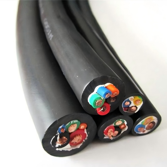Customized Rubber Sheathed Electrical Cable Flexible Copper Conductor Portable Power Cable for Machinery
