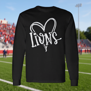 T-shirt à manches longues Lions Heart, pour les fans de sport scolaire, esprit d'équipe - Product Image 3