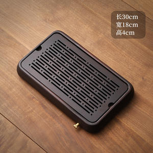 Bandeja de té pequeña de bambú al por mayor, bandeja de té doméstica, platillo de drenaje para té, bandeja pequeña Moying para té, juego de té - Product Image 5