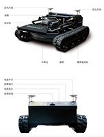 Traktor Pintar Mini Tenaga Baterai Xuanniao T1-900B Komersial Profesional DIY Crawler 4-tak 48V Silinder Ganda