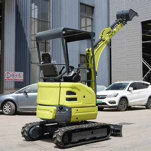 Nuova vendita a caldo di 1.8 tonnellate piccola scavatrice per la casa agricoltura tutti i terreni Crawler Micro Bagger motore Diesel EPA cabina Mini escavatore