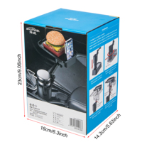 Soporte Multifuncional 3 en 1 para Teléfono de Coche, de Plástico, con Altura Ajustable, Base Expandible y Bandeja para Vasos, Kit Interior SHUNWEI