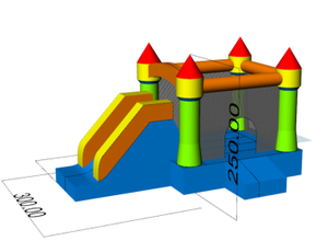 Castello Gonfiabile 3x4,5m di Alta Qualità, Resistente, con Scivolo - Perfetto per Feste di Compleanno - Product Image 5