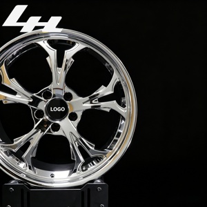 Llanta de Aleación con Detalles en Oro Cromado |   17-22 Pulgadas |   5 Lug PCD |   Diseño Tribal de 5 Rayos |   Deep Dish |   Para Autos Clásicos y Modernos - Product Image 3