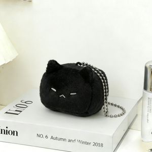 Llavero de peluche corto de 10 cm con diseño de gato, personalizado, suave, adorable, con cara de gatito y forma de tofu, creativo y de dibujos animados - Product Image 5