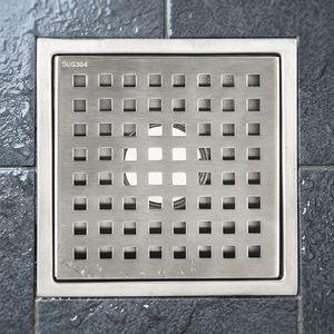 Stainless Steel 4 Inch Polished Floor <b>Drain</b> <b>Bathroom</b> Shower Waste Water <b>Drain</b> Floor Grate - Product Image 3