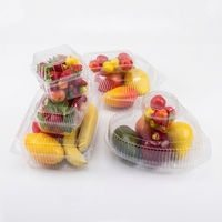 Hartvormige transparante plastic fruitverpakking, op maat gemaakte clamshell blisterverpakking voor aardbeien en ander vers fruit.