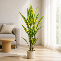 Plante artificielle Strelitzia (Oiseau de paradis) pour la décoration et l'exposition en réceptions, salles d'exposition, supermarchés et halls d'exposition