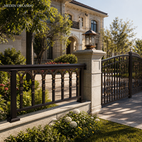 Panneaux de clôture horizontaux en aluminium MEXIN, modernes, à lattes, pour la protection de la vie privée, taille personnalisée, revêtement noir en poudre, résistants à la rouille, pour balcon, escalier, extérieur
