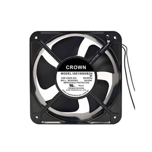 พัดลมระบายความร้อนแบบแกน Crown ขนาด 150 มม. 220V AC ใบพัดพลาสติก ลูกปืนไฟฟ้า ป้องกันการลัดวงจร ติดผนัง - Product Image 3