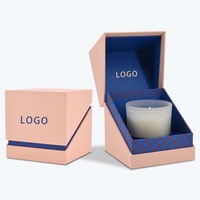 Boîte cadeau rigide à couvercle rabattable de forme spéciale, boîte d'emballage personnalisée pour pot de bougie, boîte en papier de luxe pour bougie parfumée, produit de parfum d'intérieur