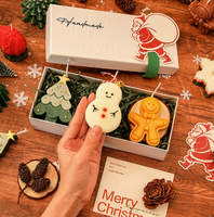 HODEE  Bougie parfumée d'aromathérapie faite à la main, coffret cadeau, souvenir de Noël