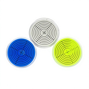 Cibles circulaires bleues, vertes et transparentes de 75x14 mm avec anneaux gradués et croix centrale pour une mesure de précision - Product Image 2
