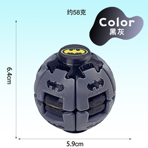 Juguete impreso en 3D <span class=keywords><strong>de</strong></span> <span class=keywords><strong>Marvel</strong></span>, bola giratoria antiestrés, giroscopio creativo, pequeño adorno para aliviar la presión - Product Image 4