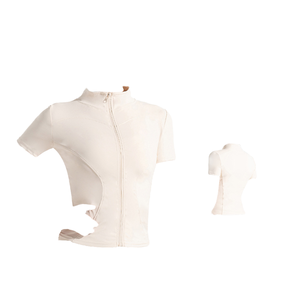 Chaqueta Deportiva con Cremallera para Mujer, Cortavientos, de Secado Rápido, Transpirable, para Gimnasio, Yoga, Top de Yoga Suave al Tacto - Product Image 1