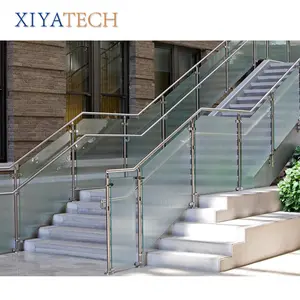 Xiyatech 스테인레스 스틸 304 사각 파이프 난간 디자인 액세서리 계단