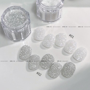 <span class=keywords><strong>Poudre</strong></span> de <span class=keywords><strong>sucre</strong></span> pour ongles en diamant scintillant argenté blanc 3g/5g, paillettes réfléchissantes, cristaux de fée, <span class=keywords><strong>poudre</strong></span> de <span class=keywords><strong>sucre</strong></span> pour ongles holographique, conseils de manucure - Product Image 4