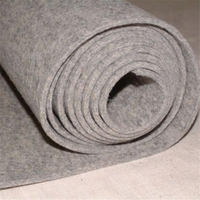 Feutre de laine gris naturel 100% de Chine, pressé techniquement, 1mm 2mm 3mm 4mm 5mm 6mm 8mm 10mm 12mm 15mm