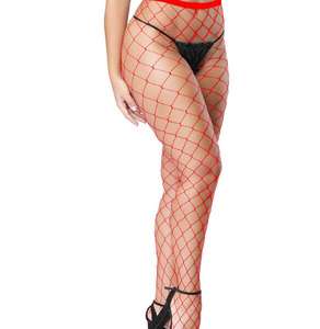 Offre Spéciale Femmes Dame Sexy Grande Grille Bas Collants Femelle Haute Élastique Collants <span class=keywords><strong>Maille</strong></span> Résille Chaussettes Chaud Rose Blanc Rouge - Product Image 2