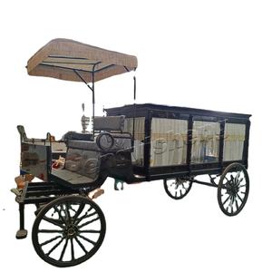 High Quality Luxury Horse <b>Hearse</b> Hot <b>Sale</b> Coffin Horse Carriage Special Transportation by Manufacturer - Product Image 6