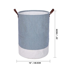 Personalizzabile pieghevole in tessuto di Nylon e cotone portaoggetti organizzatore Tote secchio pieghevole sacchetti cesti per panno sporco - Product Image 2