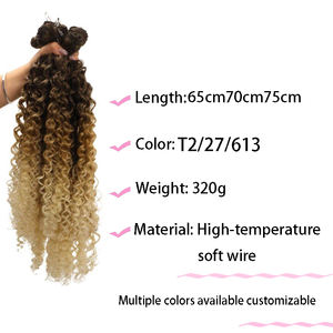 Peluca de trama de pelo esponjoso hinchable clásico, pelo sintético, pelucas sintéticas de pelo de fibra resistente al calor Natural - Product Image 4