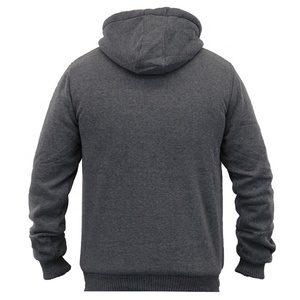 Custom Embroidery Fleece <b>Zip</b>-<b>Up</b> Athletic Hoodie for Men-Eco-Friendly Winter Sports Sweatshirt - Product Image 2