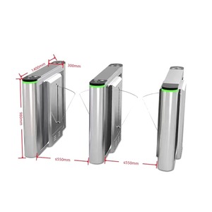 Porte d'entrée pour visiteurs d'hôtel, tourniquet octogonal en acier inoxydable de fabrication soignée JSD - Product Image 1