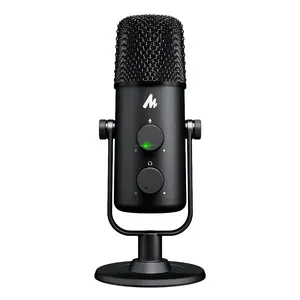 MAONO Tất Cả Các Kim Loại Gaming Mic USB Để Loại C Màn Hình Ghi Âm Microphone Studio Chơi Game Microphone Kit Cho Gamer