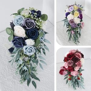 <span class=keywords><strong>Bouquet</strong></span> <span class=keywords><strong>de</strong></span> <span class=keywords><strong>mariée</strong></span> artificiel <span class=keywords><strong>de</strong></span> haute qualité en forme <span class=keywords><strong>de</strong></span> goutte d'eau, <span class=keywords><strong>bouquet</strong></span> <span class=keywords><strong>de</strong></span> mariage pour la photographie <span class=keywords><strong>de</strong></span> fête, plusieurs styles en gros - Product Image 4