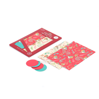 Papier d'emballage cadeau de qualité supérieure avec étiquettes Ensembles d'emballage cadeau pour les ventes au détail de cadeaux Emballage quotidien festif