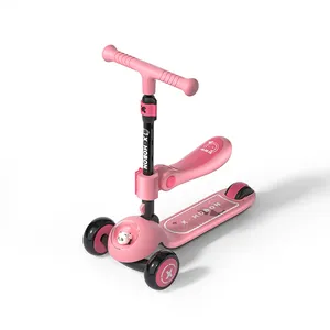 उपहार बच्चों 2 में 1 बहु-कार्यात्मक Tricycle सवारी कर सकते हैं बच्चे की बहु 3 पहियों के साथ बच्चों लात स्कूटर एलईडी