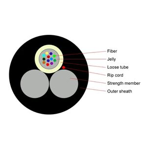 Cable de Fibra Óptica Monomodo para Exteriores G657A Adss Asu Asu80, 6 Núcleos, 24 Núcleos, Aéreo, Brasil, Asu 12Fo, Fibra Óptica, Cabo - Product Image 2