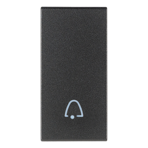 Botón de timbre con símbolo de campana gris, 2,2 pulgadas de largo, 4,42 pulgadas de ancho y 0,67 pulgadas de altura - Product Image 1