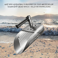 Ensemble d'outils de fouille industriels en acier inoxydable, petite pelle, truelle de plage, détection de métaux, chasse au trésor sous-marine, pelle de camping