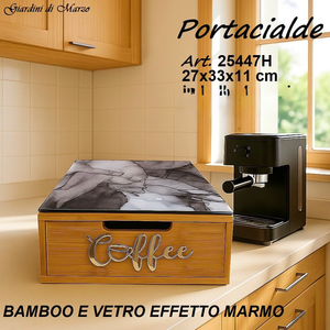 Porte-capsules à café en bambou et organiseur de capsules K-Cup, tiroir de rangement pour capsules <span class=keywords><strong>Nespresso</strong></span>, bureau, cuisine - Product Image 6
