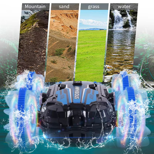 Voiture <span class=keywords><strong>RC</strong></span> amphibie 2,4 GHz avec télécommande montre, véhicule <span class=keywords><strong>RC</strong></span> étanche - Product Image 1