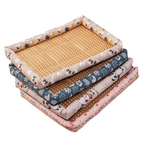 Koelende slijtvaste honden- en kattenmat met cartoon dierenprint, rechthoekig design, geschikt voor alle seizoenen, groothandel - Product Image 5