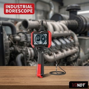Endoscope flexible industriel articulé de 6 mm, 2 m, 5 pouces, 720P HD, IP67, LED, pour l'inspection des passages d'air des générateurs - Product Image 3