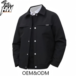 Chaqueta Personalizada Ecológica para Hombre, Estilo Y2K Revival, Hombros Caídos, Minimalista, Venta al Por Mayor OEM, Ropa Urbana Sostenible - Product Image 2