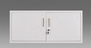 Armoire de classement minimaliste en métal blanc avec serrure à clé pour bureau et usage domestique - Product Image 3