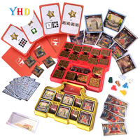 Boîte d'emballage en carton personnalisée écologique imprimée en couleur, durable, pour jeux de société familiaux avec jetons – Vente en gros